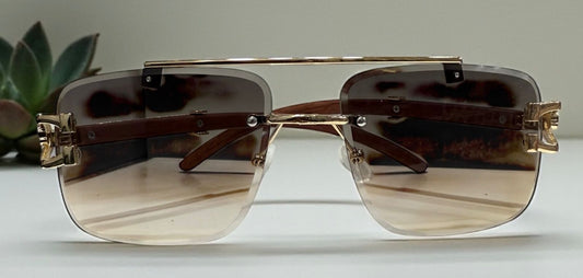 CTR BRANDED FRAME LESS SUNGLASSES