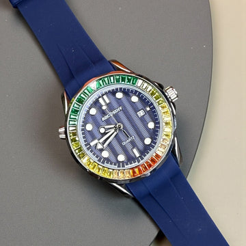 AOCASDIY Multicolor Bezel Sports Watch Premium Look