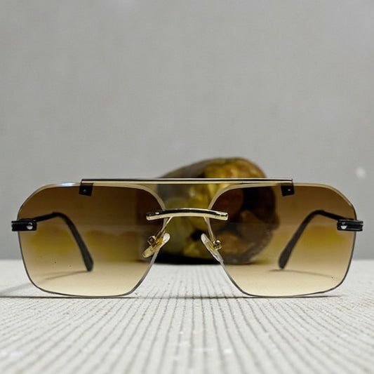 Frameless Luxury Sunglasses--Matel Spring Side