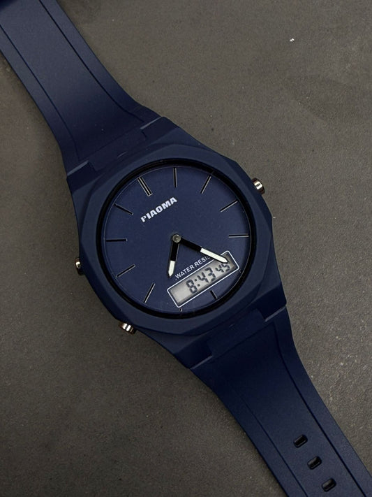 Sport Strap Dual-Time Watch – Minimal Design, Maximum Functionality